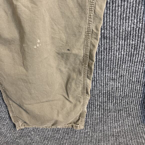 Carhartt Mens Dungaree Fit Carpenter Pants Size 44 Brown Rugged Work Wear Cotton - Picture 5 of 12